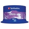 VERBATIM 50x DVD+R AZO 4,7GB 16x Spindle matinis sidabrinis paviršius