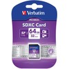 Atminties kortelė Verbatim kortelė Premium U1 SDXC 64GB V10 juodos spalvos 44024