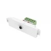 Vision VISION Techconnect modulinė AV priekinė plokštė - 30 METŲ GARANTIJA - 3,5 mm mini lizdo modulis - skirtas naudoti su stereo garso kabeliu - per terminalą gale - TRS - plikas laidas Phoenix jungtis gale - gali būti naudojama „Techconnect“