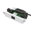 Vision Techconnect Modulare AV-Frontplatte - 30 JAHRE GARANTIE - USB-B-Anschluss (an der Vorderseite) auf A-Modul - Buchse vom Typ "A" an der Ruckseite und quadratische Buchse vom Typ B an der Vorderseite - USB 3.0, abwartskompatibel mit 2.0 - nutzt