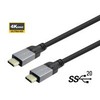 Kabelis USB VivoLink USB-C - USB-C 2 m Juodas (PROUSBCMM2)