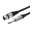 Kabelis VivoLink Vivolink PROAUDXLRFJACK6 kabelis audio 6 m XLR 6.35mm Juodas