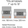 turėtojas Vogels TMM 1000 Universalus 7-12 tablečių laikiklis Juodas (8370100)