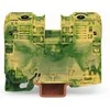 Wago 2 laidų praėjimo jungtis 16x86mm geltona ir žalia - 285-137