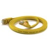 Wantec plokščias CAT6A FTP pataisymo kabelis – 0,1 m – Cat6a – F/UTP (FTP) – RJ-45 – RJ-45 – geltonas (7057)