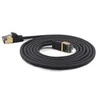 Wantec wW Patch CableCat.7 RohCable ypač plonas (kištukas CAT6A) SSTP juodas 0,25 (7199)