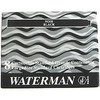Rašalo kapsulės WATERMAN, 8 vnt., Juoda