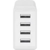 „Goobay 44962“ 30 W USB-A daugiaportinis įkroviklis, baltas