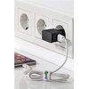 Goobay Apple Lightning dvigubo įkrovimo rinkinys 2,4 A [juodas]