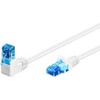 Goobay GOOBAY Patchcord U / UTP Kat. 6A Stulpai / Kampas 90 Baltas 1m