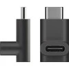 Goobay USB-C 90° kampo adapteris, juodas