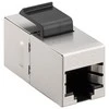 Goobay Keystone module CAT 6, STP, slim type 96100 Juodas/Sidabrinis