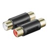 Adapteris AV Goobay RCA (Cinch) x2 - RCA (Cinch) x2 juoda (12419)