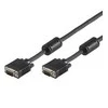 Goobay Full HD SVGA monitorius cable, auksinis-plated VGA cable, Juodas, 15 m