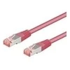 Goobay Patch-Kabelis CAT6 1,0m purpurinė S/FTP