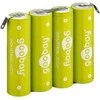 Wentronic Goobay 4x AA Mignon - 2100 mAh Grün - Lötfahne Z Nickel-Metallhydrid Akku - Rechargable Baterija - Mignon (AA)