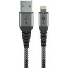 Goobay | Lightning to USB-A tekstilinis kabelis su metaliniais kištukais | 49268 | USB-A į „Lightning“.