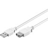 Goobay USB kabelis apvalus USB-A – USB-A 1,8 m baltas (JAB-1521971)