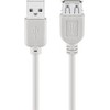 USB kabelis Goobay USB-A - USB-A 0,3 m Baltas (68716)