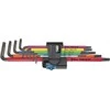 L-formos TORX XL raktų rinkinys Wera Multicolour su prilaikymo funkcija, 9vnt, TX8-40