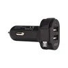 Xqisit automobilinis įkroviklis 6A Dual USB+microUSB car charger juodos spalvos 20425
