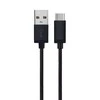 Xqisit kabelis Cotton USB C 3.0 juodos spalvos 1.8m 27749