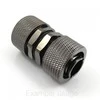 XSPC Case Pass-Through G1/4 inch – chrome juodas