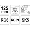 YATO ŚCIĄGACZ IZOLACJI 0,5 - 6 mm2, DO PRZEWODÓW OGRĄGŁYCH 2274