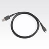Zebra „Motorola“ mikro USB sinchronizavimo laidas, juodas