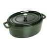 Puodas STAUB żeliwny owalny 6.7 ltr žalia universalus