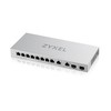 Šakotuvas Zyxel XGS1010-12,8-PORT GIGABIT UNMANAGED SWITCH WITH 8-PORT 1G + 2-PORT 2.5G + 2-PORT SFP+