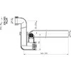 Hl Hutterer Lechner Sifonas (skaidrus) kondensato nuvedimui DN40 horizontalus DN40 , DN32 su vertikalia arba horizontalia jungtimi, šaratu ir pravalymu