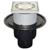 Hl Hutterer Lechner Trapas vidaus patalpoms DN50/75/110 vertikalus su sausu sifonu "Primus mėlynas", 123x123mm/115x115mm