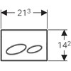 Klaviatūra KAPPA 20 mat. GEBERIT #115.228.46.1