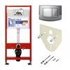 TECE 4in1 potinkinio unitazo modulio komplektas su AMBIA nuleidimo plokštele (chromuota/blizgi)