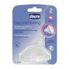 CHICCO NATURAL FEELING Silikoonist lutt, 2m+