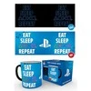 Abysse Gb Eye PLAYSTATION Eat Sleep Repeat puodelis | Reaguojantis į karštį