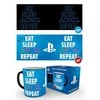 Abysse Gb Eye PLAYSTATION Eat Sleep Repeat puodelis | Reaguojantis į karštį