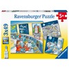 Ravensburger Dėlionė 3x49 vnt. - Kosminė misija
