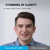 Internetinė kamera Anker PowerConf C200 Webcam, 2K raiška, juodos spalvos