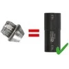 2 dalių smūginių galvų rinkinys KS TOOLS 1/2"
