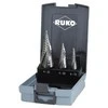 Grąžtas 3 pakopinių grąžtų rinkinys RUKO HSS Quick cut Ø4-30mm