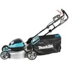 Makita DLM466ZX Cordless LawnMower 2X18V, 46cm, BL-motor, 3 in 1 (Cutting/Collecting/Mulching), 22,4kg, Steel deck, be akumuliatoriaus ir kroviklio