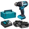 Makita DDF484RGJ Akumuliatorinis gręžtuvas, 18 V, 2x 6,0 Ah Li-ion, 54/36 Nm, 1,6kg, LED, MAKPACK
