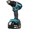 Makita DDF484RGJ Akumuliatorinis gręžtuvas, 18 V, 2x 6,0 Ah Li-ion, 54/36 Nm, 1,6kg, LED, MAKPACK