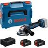 Bosch GWS18V-11PS, 125mm, 2x 5,0Ah, GAL 12V/18V-80; LB