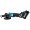 Makita GA029GM201 Kampinis šlifuoklis XGT, 125MM, 0-8500RPM; bešepetėlinis variklis, 2X4,0Ah; greitasis kroviklis; elektrinis stabdys; AFT; AWS (be AWS lusto);MAKPAC lagaminas; svirtinis jungiklis, reguliuojamas greitis