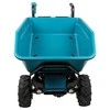 Makita DCU602Z Cordless Wheelbarrow 2X18V Li-ion, with Electric Dump, BL-motor, 3-speed, max load 300kg, 147kg be akumuliatoriaus ir kroviklio