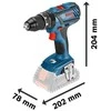 Bosch Akumuliatoriniai smūginiai gręžtuvai-suktuvai GSB 18V-28, be akumuliatoriaus ir kroviklio