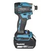 Makita DTD172RTJ Akumuliatorinis smūginis suktuvas, 18 V, 2X5.0Ah Li-ion, BL-motor, 180 Nm, LED, XPT